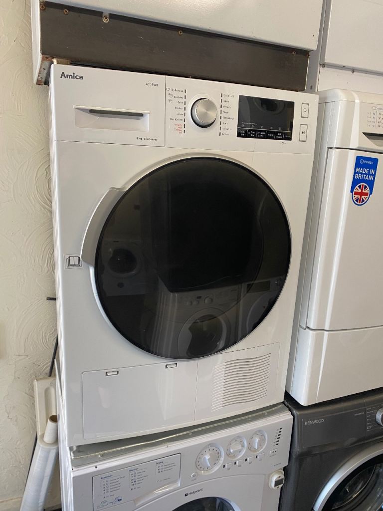 🚚✅WHITE AMICA 8KG CONDENSER TUMBLE DRYER £130 WE DELIVER 