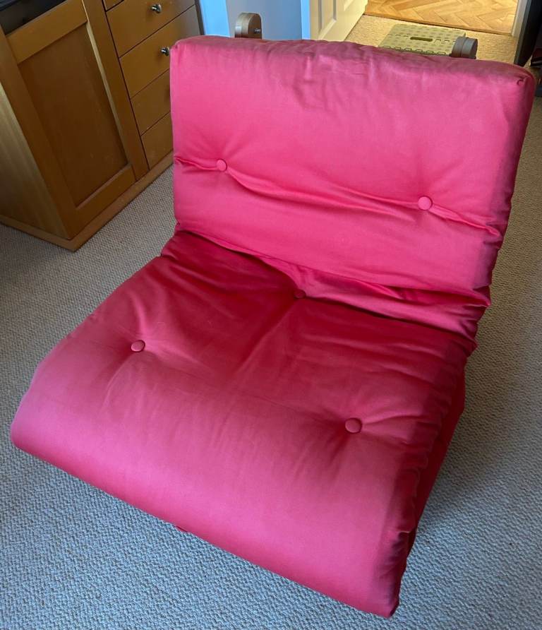 Single Wooden Futon Sofa Bed with Mattress