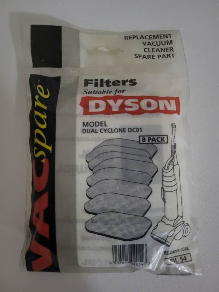 Filters For Dyson Dc01
Only £2 Per Pack Of 8