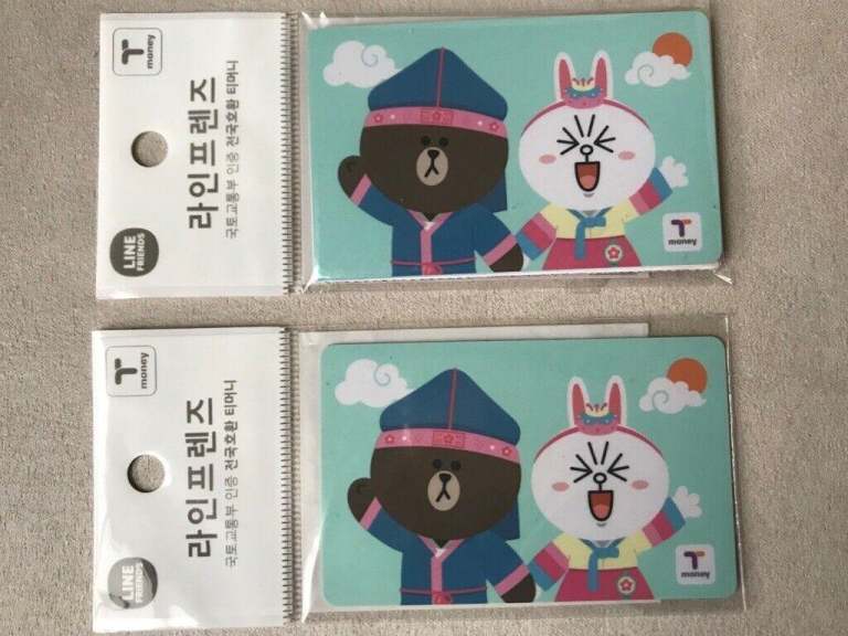 Korean T-Money Travel Cards..