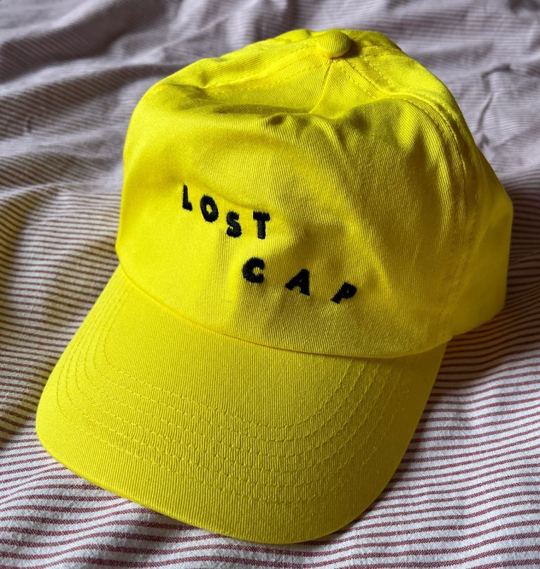 Bright Yellow 'Lost Cap' by Lost Map records baseball Cap - As Good As New