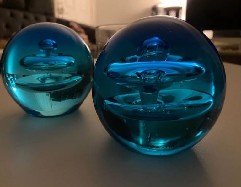 🔵Vintage Murano Glass Blue Bubble🔵