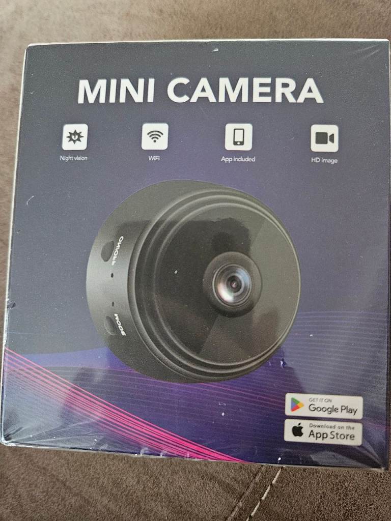 New Mini Spy Camera - App Controlled, Night Vision