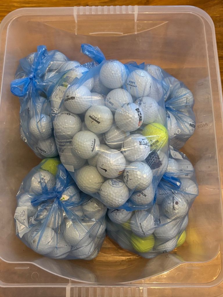 Bag of 50 Golf Balls (Practice Balls)