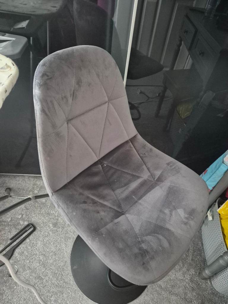 Grey Fabric bar stool 