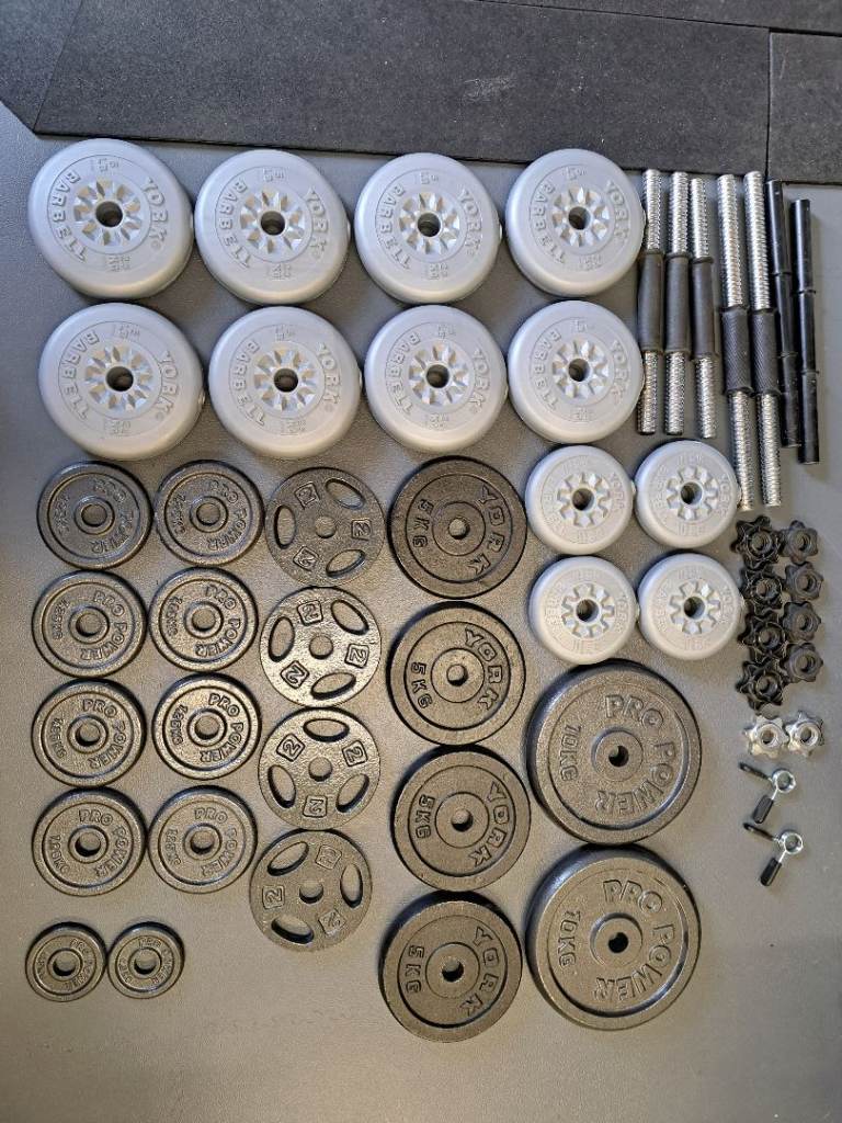 Dumbbell and Barbell Weight Plates Set