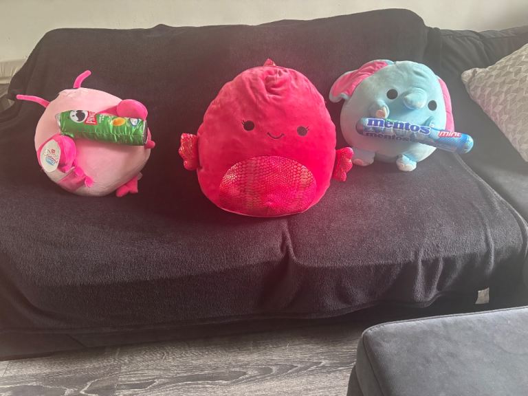 Zuru Snackles Series 2 Plush Toys - Elephant, Pringle, and Mentos