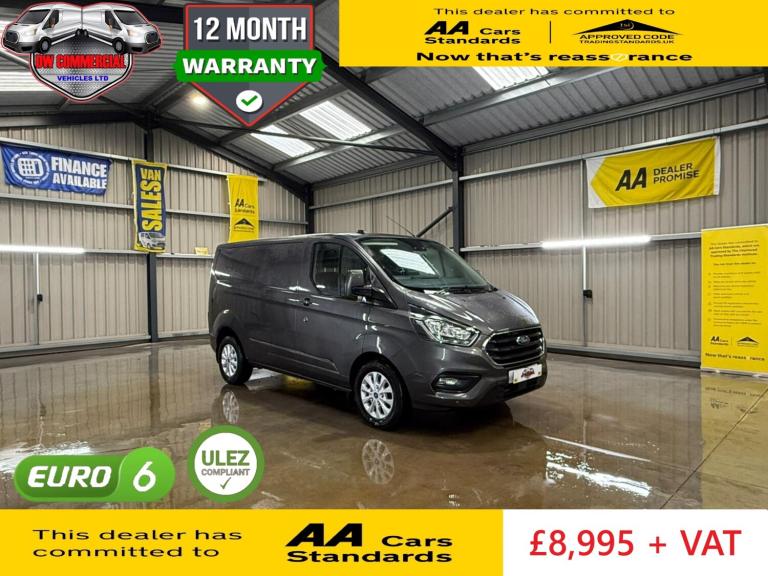 2021 21 Reg Ford Transit Custom 300 Limited 2.0 EcoBlue 130ps Low Roof Van + VAT
