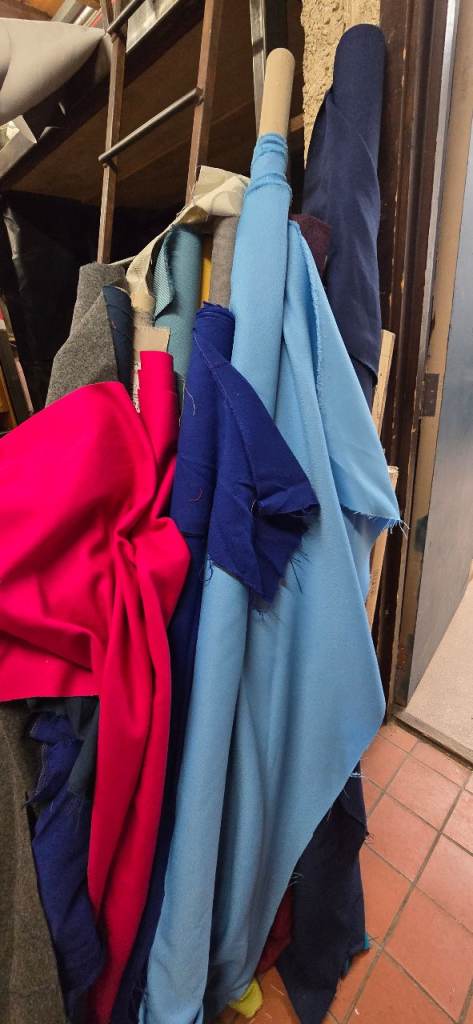 Various rolls, remnants and some full rolls