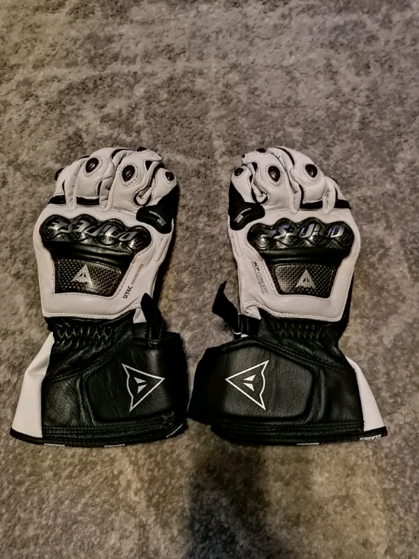 Dainese leather and carbon gloves 