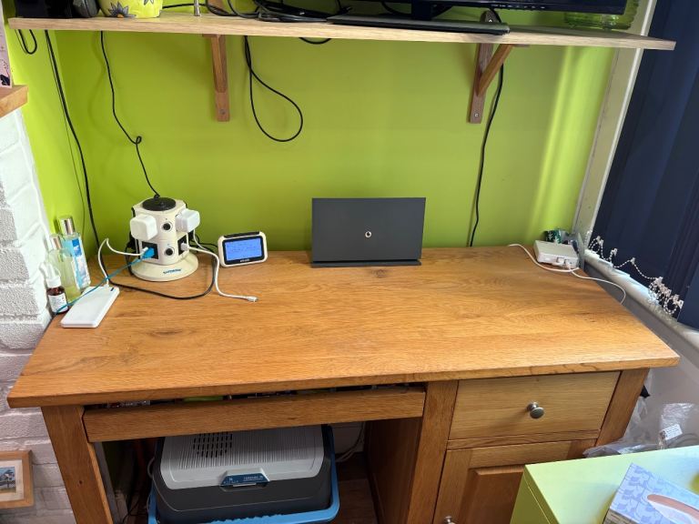 Solid oak desk 