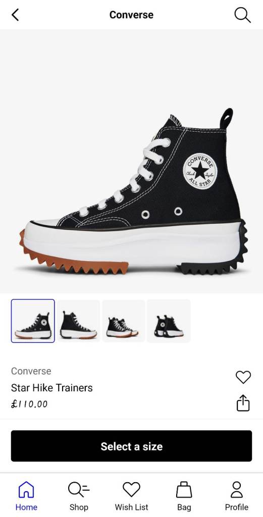 Converse size 5, never used. Boxed