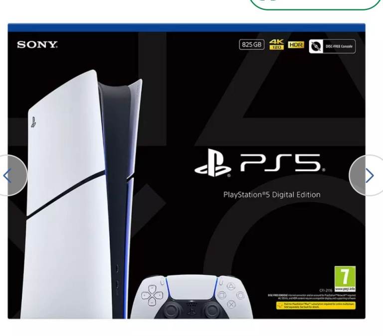 image for BRAND NEW BOXED UNOPENED PS5 DIGITAL CONSOLE 825GB AND PS5 DISC DRIVE
