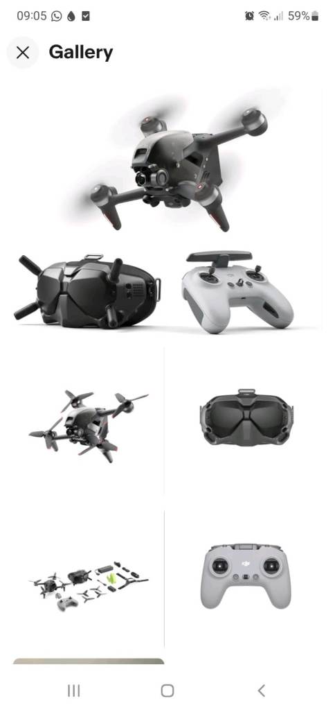 DJI FPV Drone Combo with Remote and Goggles – Good Condition