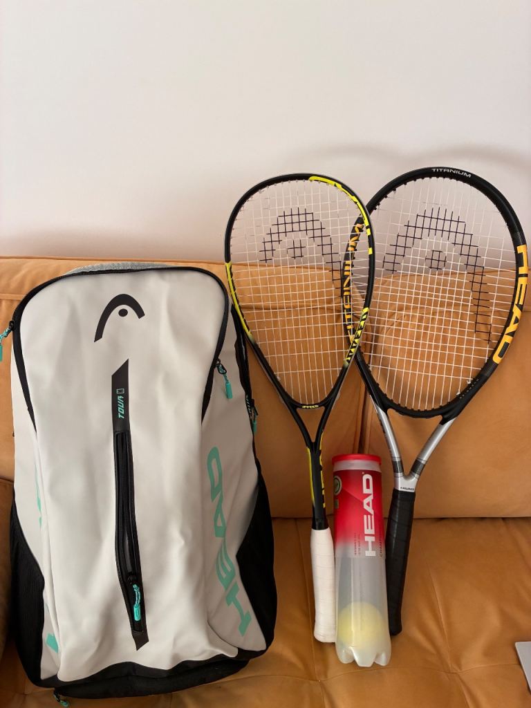 Brand new head squash and tennis set