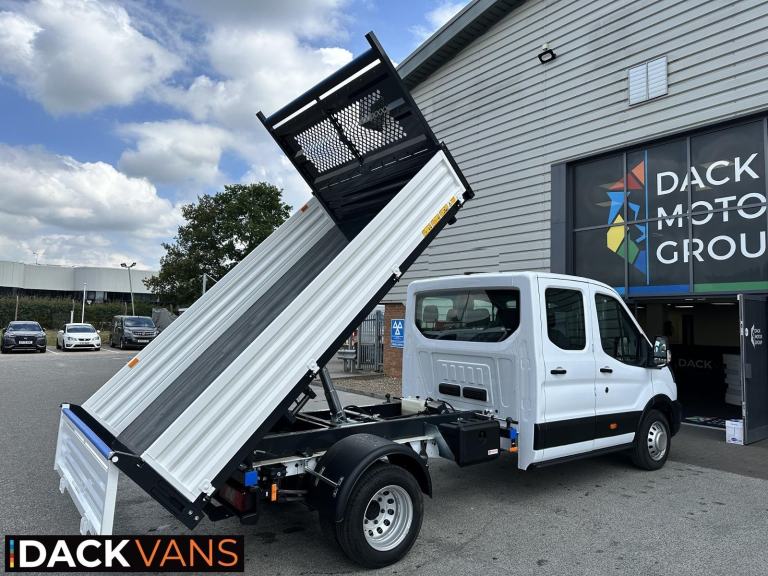 image for 75 Reg, Ford Transit L3 Double Cab Steel Tipper, Tow Bar