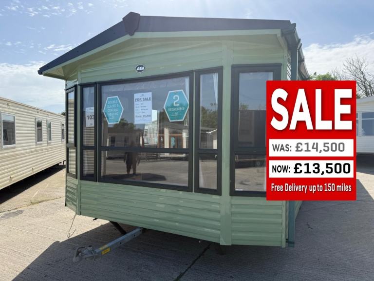 2 Bed Static Caravan - DG, CH, New Carpet, Freestanding Furniture - Offsite Sale