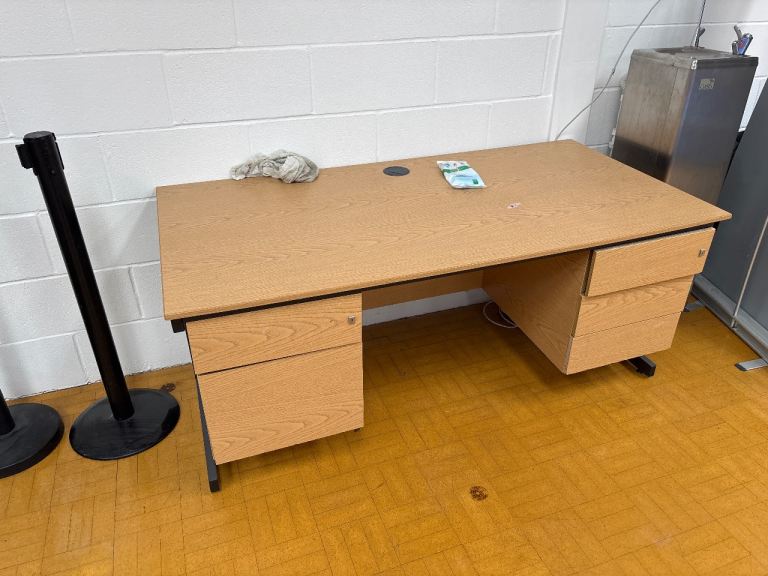 Free Office Desk with Drawers – Good Condition