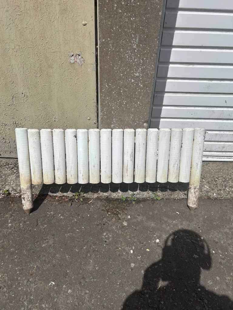 White short picket fence pannels
