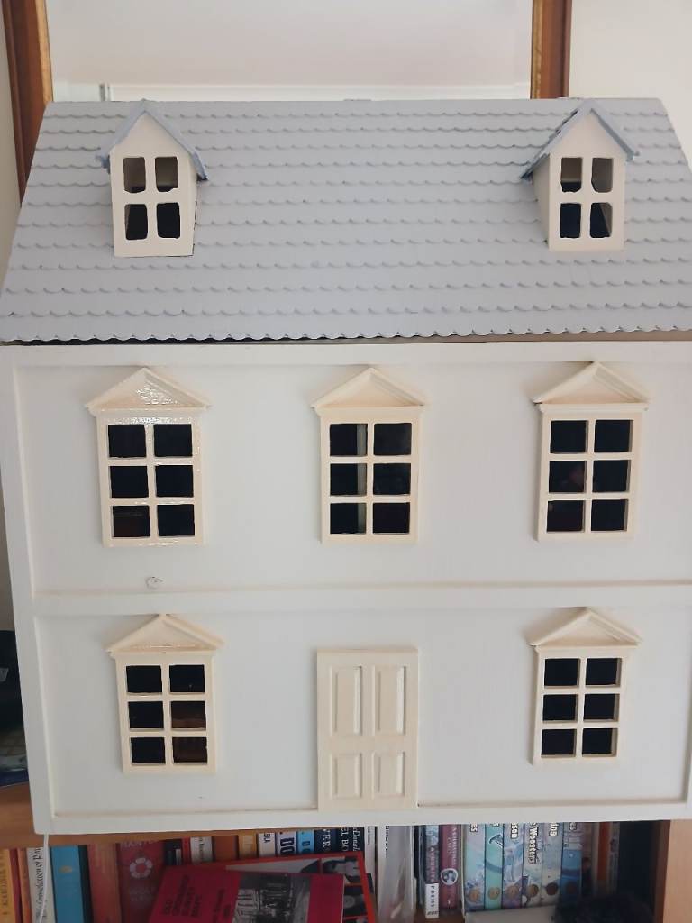 Wooden Dolls House with Furniture – Good Condition