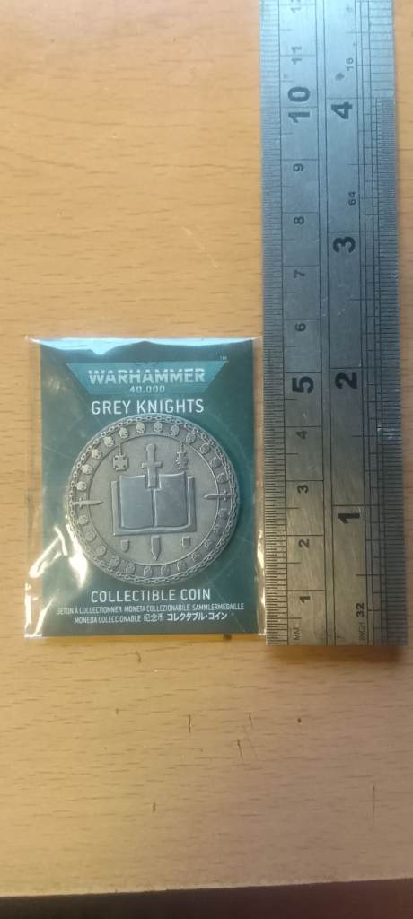 Warhammer 40k Grey Knights Collectors Coin