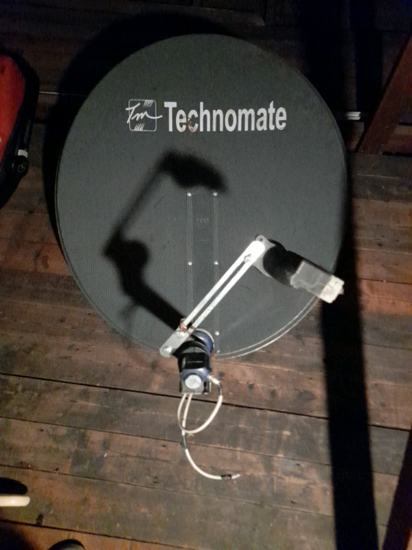 Technomate 87cm dish satelite kit complete
