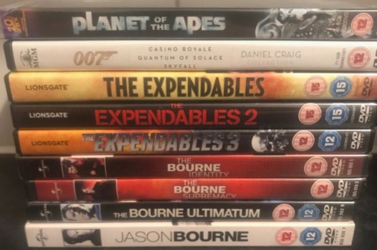 DVD Movie Collection - Action & Sci-Fi Films, Good Condition