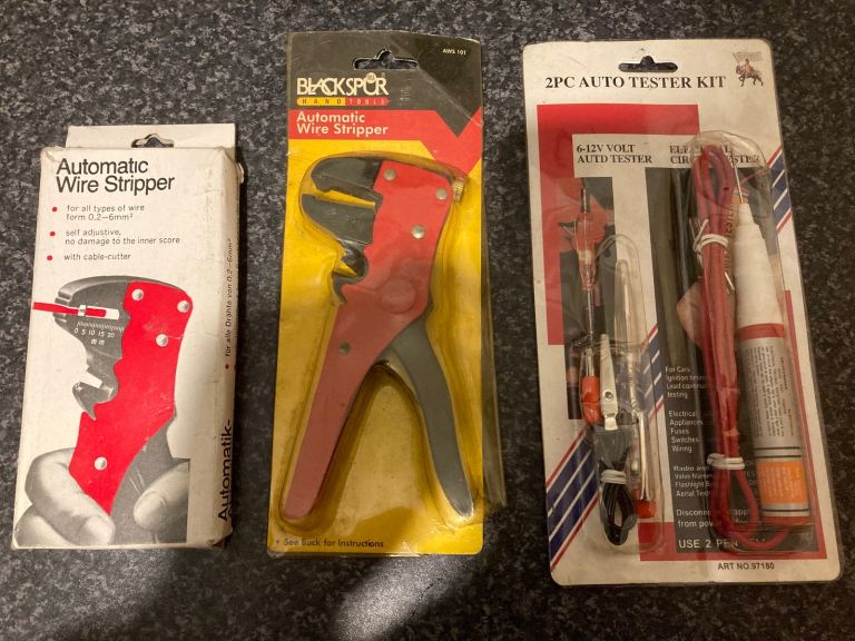 Automatic wire stripper & 2PC Auto tester kit 