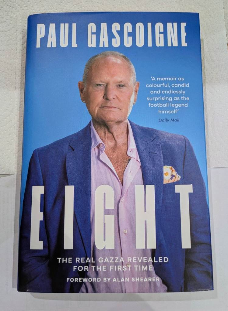 Paul Gascoigne 'Eight' NEW BOOK
