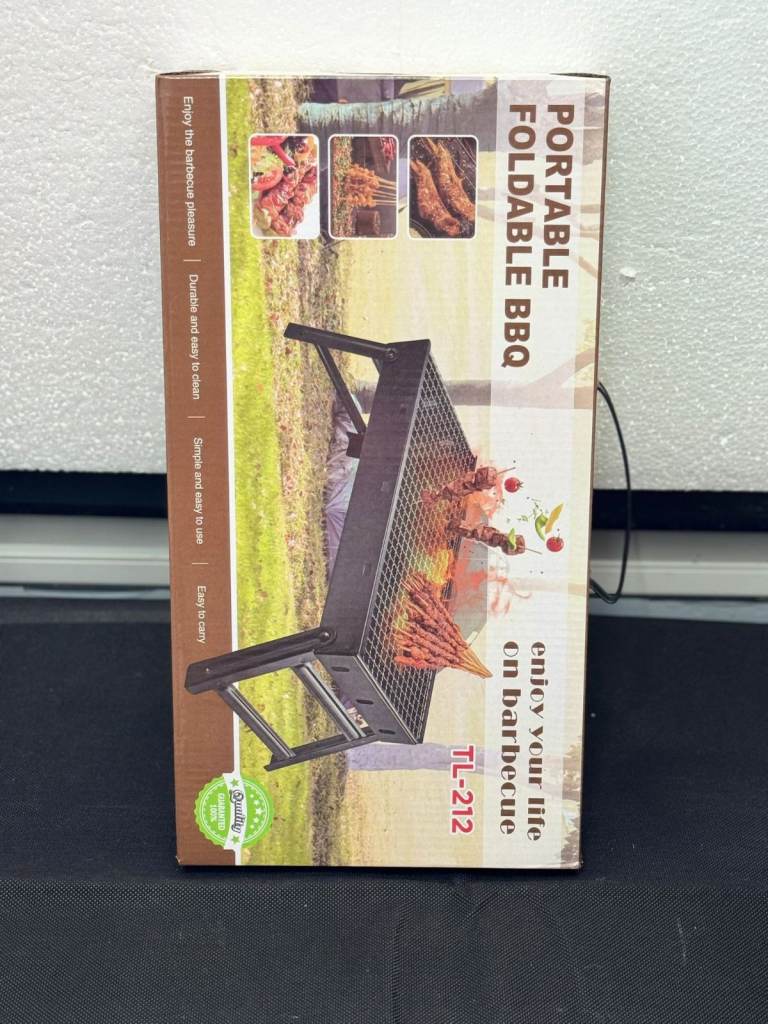 Portable Foldable BBQ Grill TL‑212 – Compact Outdoor Charcoal Barbecue