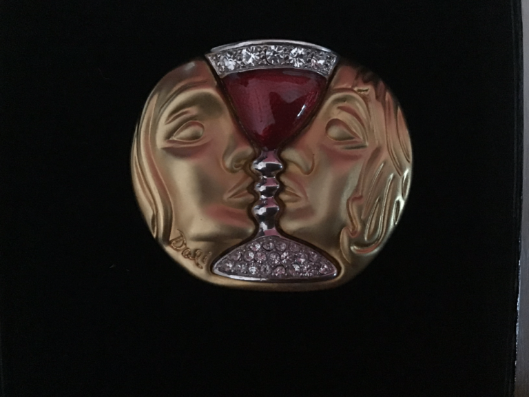 Salvador Dalí “Tristan & Isolde” Brooch - Official 2001 Joies Collection