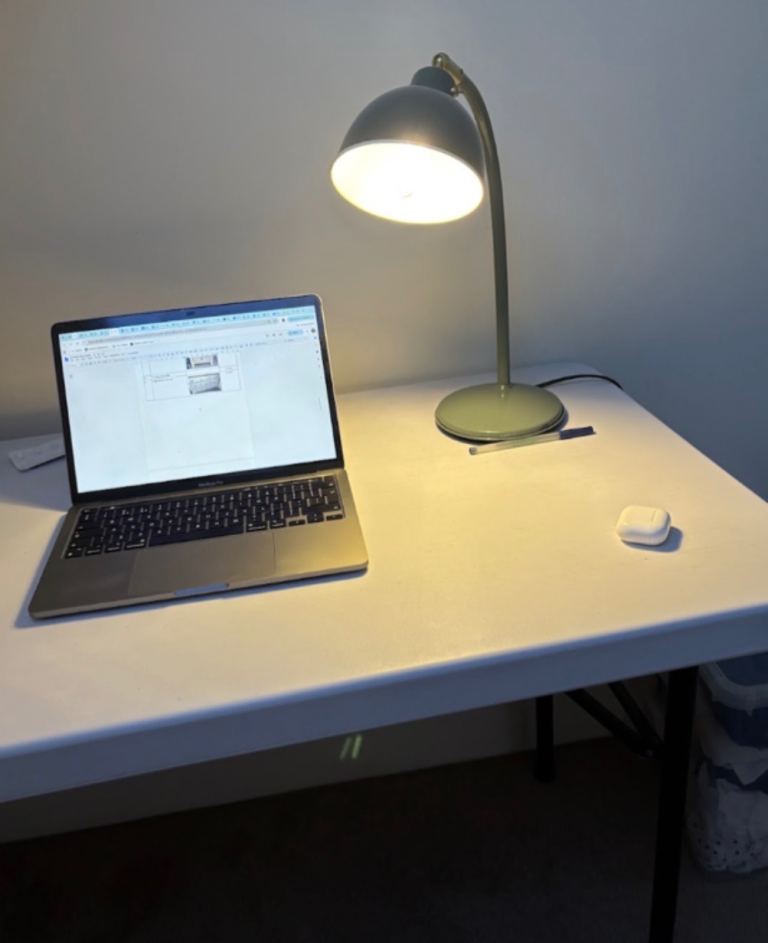 Foldable desk white 
