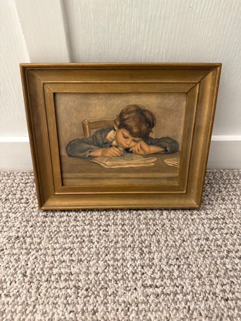 Reproduction Print The Artist's Son-Jean Renoir Dessinant