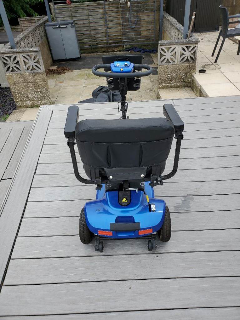 Blue Mobility Scooter with Basket – Good Overall Condition