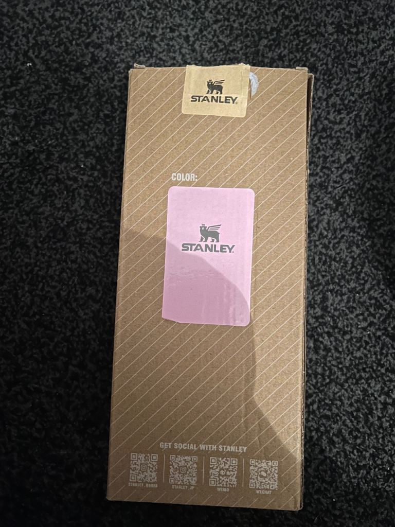 New pink Stanley flip straw tumbler 