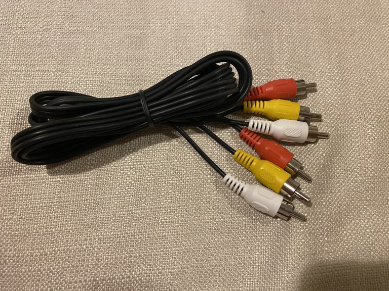 3 RCA Phono Male to Male Audio & Video Composite Cable