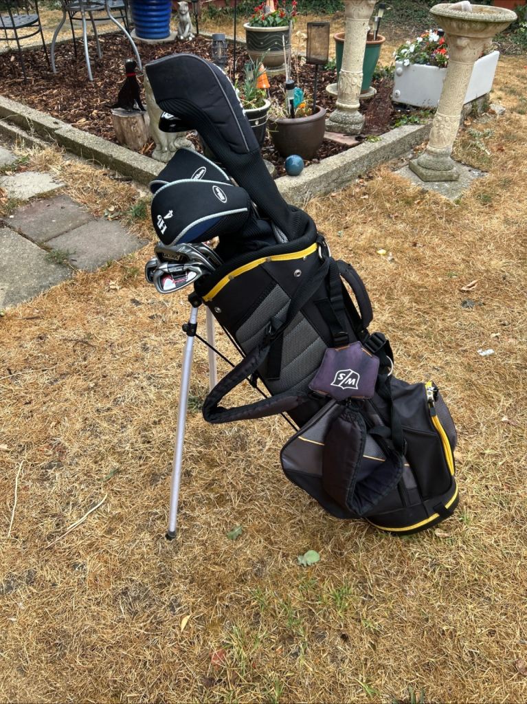 Men’s Golf Clubs Wilson Driver 3 W Hybrid 5-9 Irons Sw Pw Putter Wilson Bag 