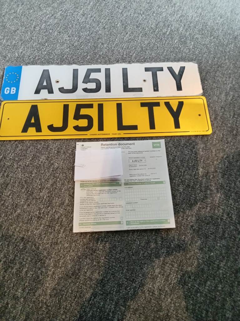AJ51 LTY 'AGILITY' registration plate - ideal for dog lovers