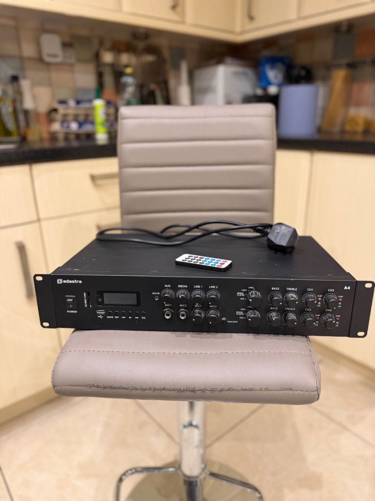 Adastra A4 Bluetooth Mixer Amplifier + 4 X Yamaha NS-B40 Speakers Used