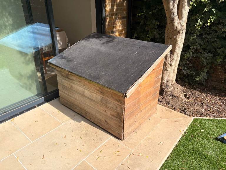Outdoor Wooden Storage Box – Good Condition