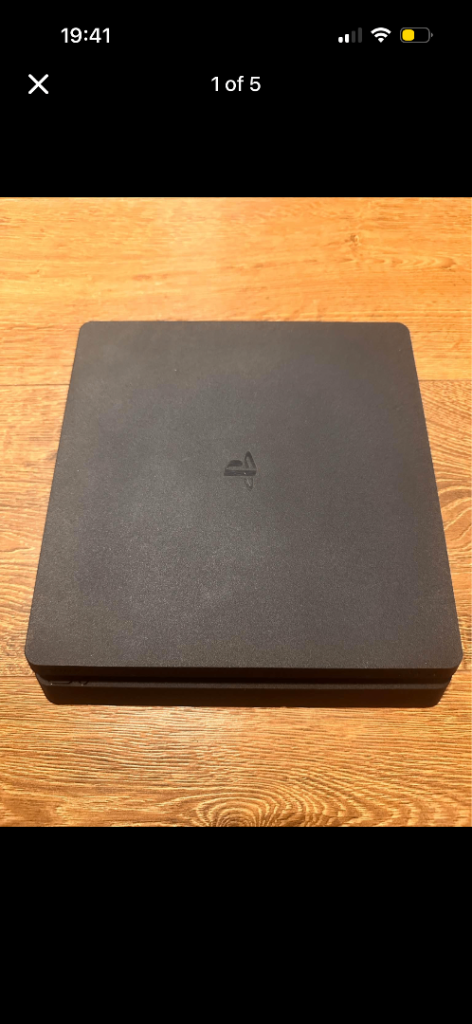 Matte black PS4 Slim in excellent, fully working condition.