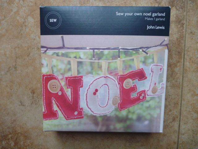 Christmas Sew Your Own Noel Garland Kits from John Lewis