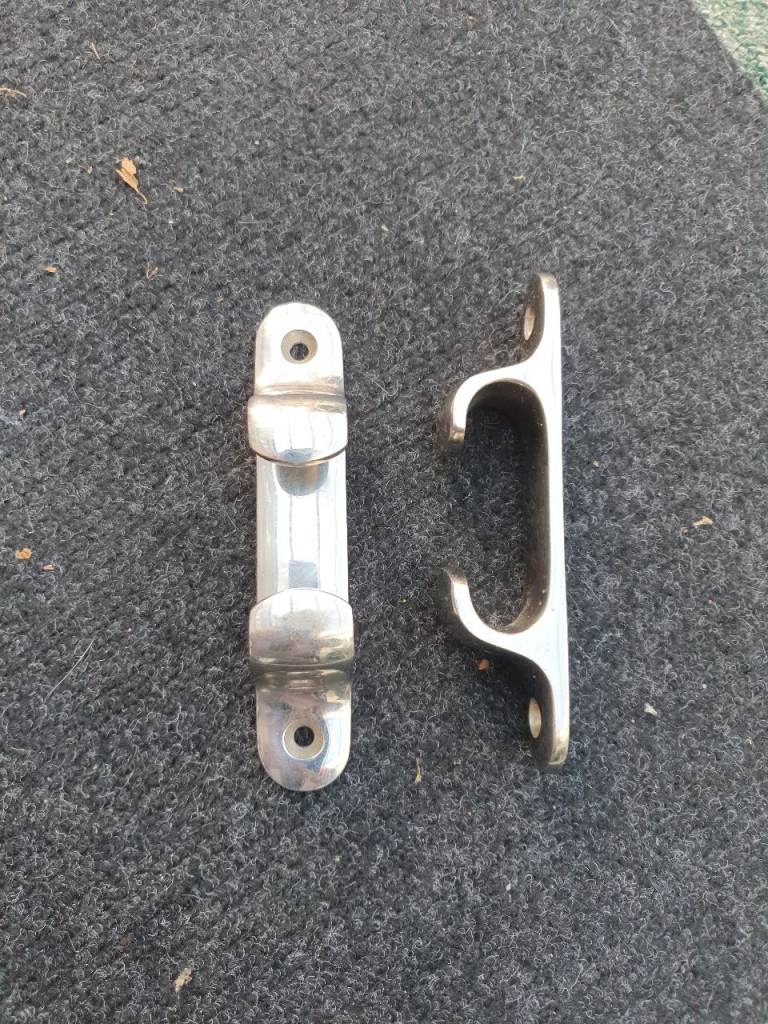 Pair stainless steel fairleads