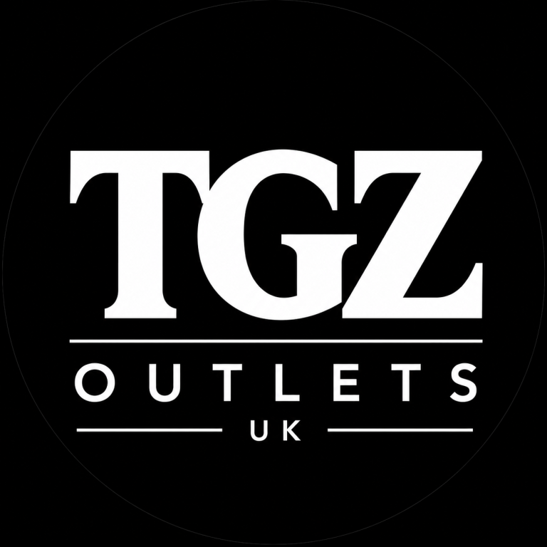 TGZ Outlets UK Shop Sign / Advertising Display - Black Circle Logo