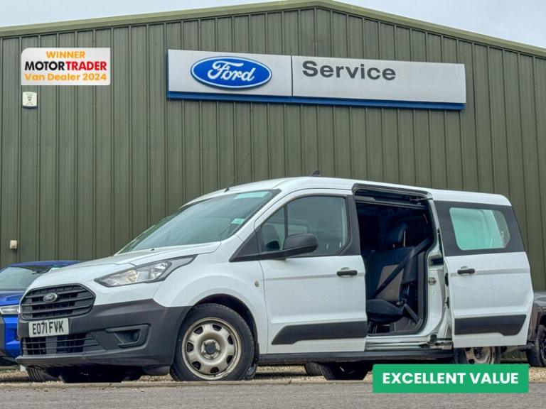 2021 Ford Transit Connect Crew Cab LWB L2H1 Low Roof Leader 230 Air Con EURO 6 Crew Van Diesel Ma...