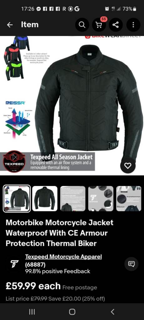 BUFFALO PACIFIC MOTORBIKE TROUSERS & TEXPEED 2XL JACKET 