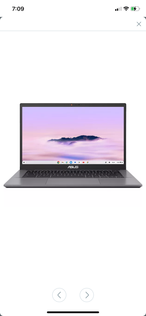 For sale ASUS silver chromebook