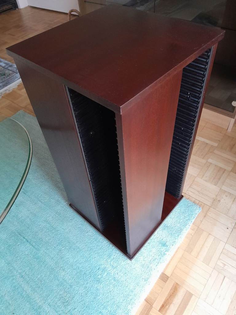 Vintage Mahogany Rotating CD Stand - takes 200 CD's - Excellent used Condition £10.00 o.n.o.