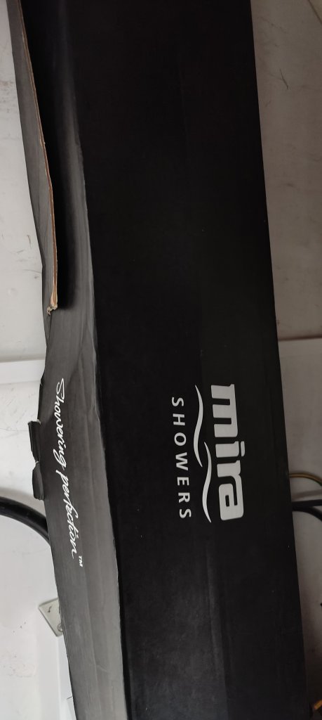 Mira Electric Shower Unit - Black, Good Condition
