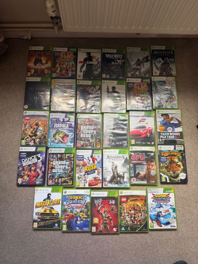 Large Bundle of Xbox 360 Games – Various Titles